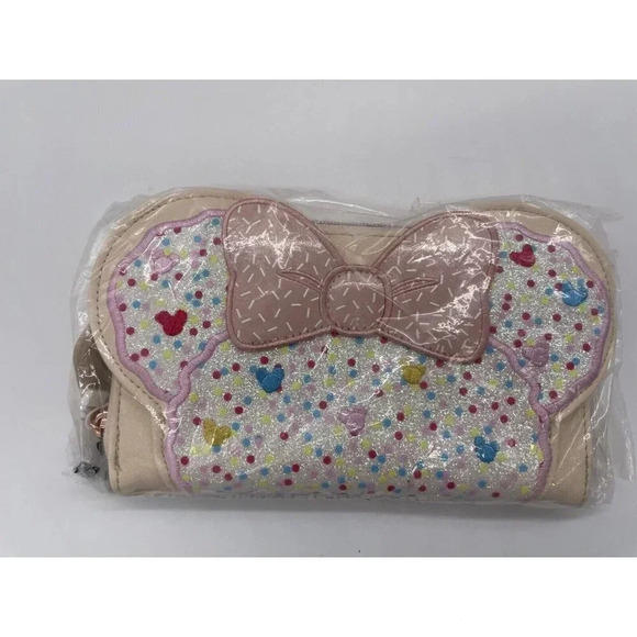 Danielle Nicole Minnie Mouse Backpack Wallet Pink Fairy Bread Raspberry Biscuit - Picture 2 of 8